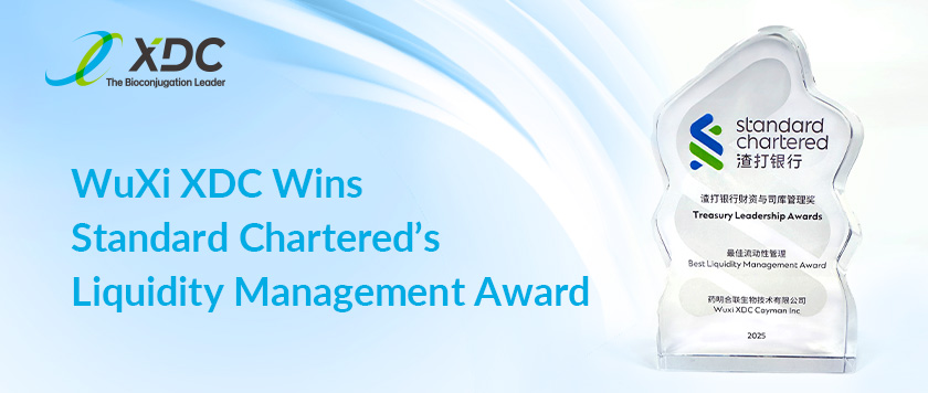 WuXi XDC Wins Liquidity Management Award from Standard Chartered